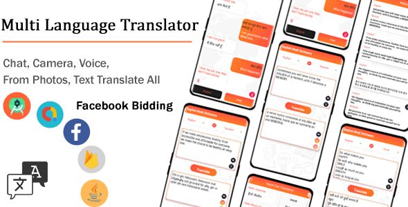 Multi language Translator Text, Chat, Camera, Voice, Photos With Admob and Facebook Ads 2 Multi language Translator Text, Chat, Camera, Voice, Photos With Admob and Facebook Ads