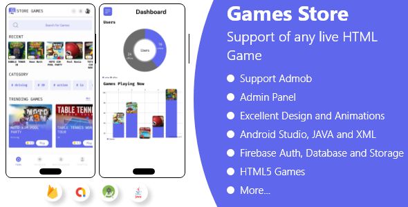 Games Store app - All in One Game app | Admob | Push Notification | Android 2 Games Store app - All in One Game app | Admob | Push Notification | Android