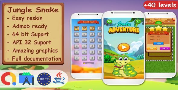 Jungle Snake Android Studio Complete Project + Admob Ready to Publish 2 Jungle Snake Android Studio Complete Project + Admob Ready to Publish