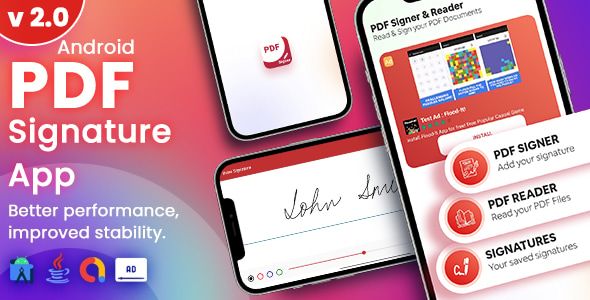 PDF Signer (V2 - May 2023) - PDF Document Signer & Reader + Admob Ads 2 PDF Signer (V2 - May 2023) - PDF Document Signer & Reader + Admob Ads