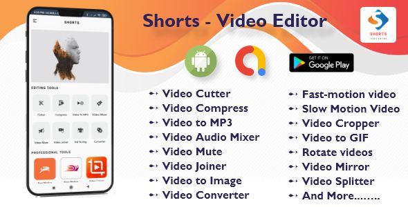 Shorts - Video Editor with admob | Android studio