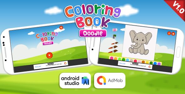 Coloring Book Doodle - Coloring Book Game Android Studio Project with AdMob Ads + Ready to Publish