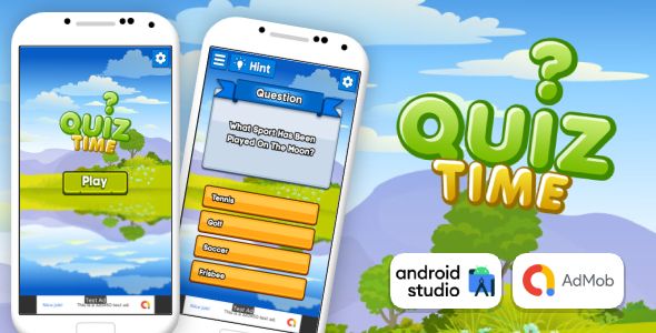 Quiz Time - Quiz Game Android Studio Project with AdMob Ads + Ready to Publish