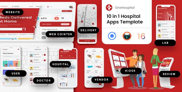 18 Template | Doctor Appointment Booking| Hospital Management POS System Medicine | One Hospital