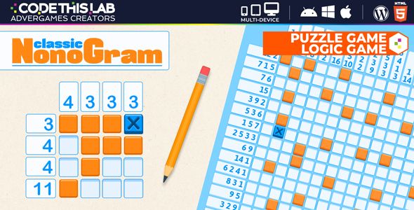 Classic Nonogram – HTML5 Logic Game
