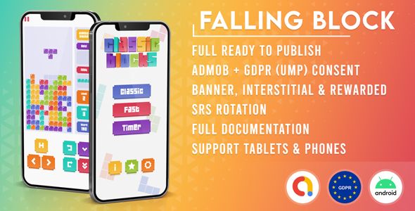 Falling Block - Unity | Admob + GDPR (UMP) Consent
