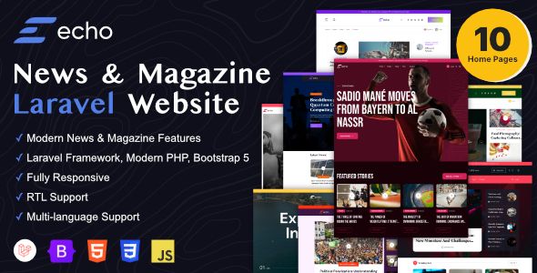 Echo – News & Magazine Laravel Platform