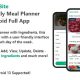 Half Bite – Weekly Meal Planner App – Android, Firebase, Ready to Publish