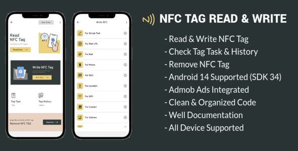 NFC Tag Reader - NFC Tools - NFC Tag Writer & Reader - NFC Tasks
