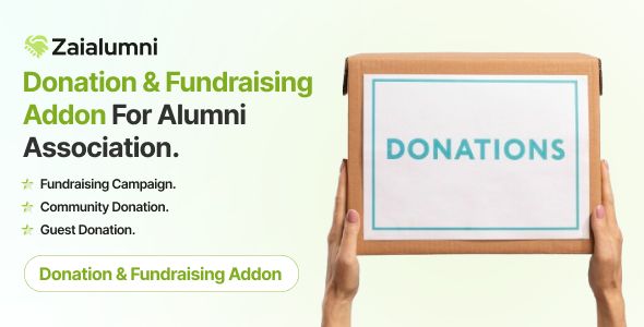 Zaialumni – Donation & Fundraising Addon For Alumni Association. NULLED