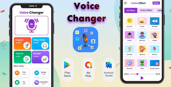 Voice Changer Effects – Female Voice – Audio Editor – Prank Audio – Funny Voice – Audio Maker
