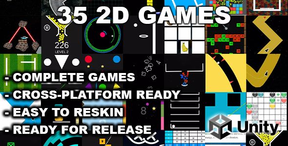 2D Games Master Collection – Unity Source Code