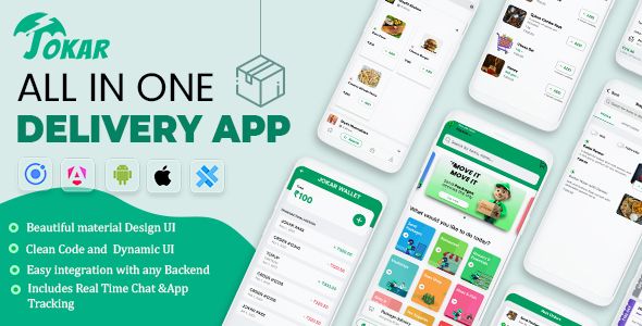 Ionic Jokar (All-in-One Delivery – Dunzo Clone) App Template