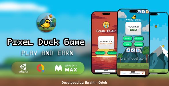 Pixel Duck Game – Play and Earn with Admin Panel Source Code