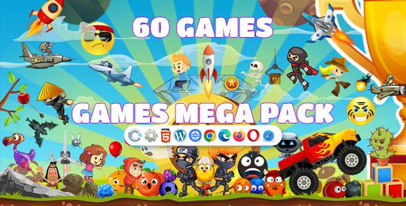 Games Mega Pack (CAPX and HTML5) 60 Games