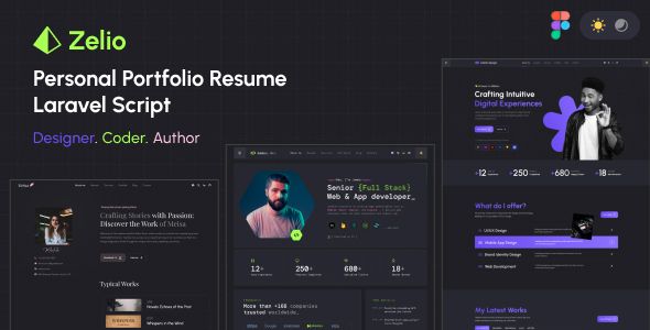 Zelio – Personal Portfolio Resume Laravel Script