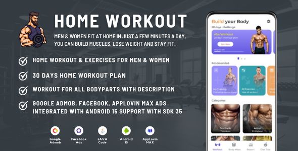 Home Workout for Men & Women Fitness at Home