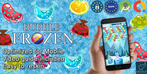 Bubble Frozen (Admob + GDPR + Android Studio)
