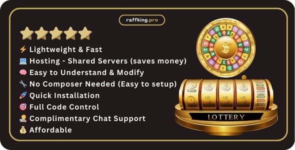 Dynamic Lottery & Competition Platform – Online Lotteries, Lucky Draws, Raffles, and Contests