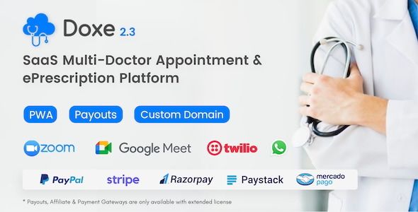 Doxe – SaaS Doctors Chamber, Prescription & Appointment Software