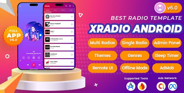XRadio – Best Radio Template For Android
