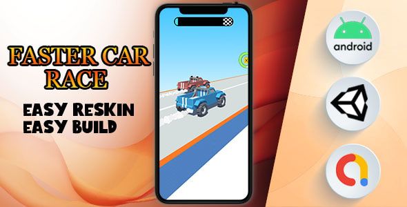 Faster Car Race - (Unity - Admob - Game)