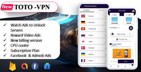 TOTO - VPN | VPN App | Facebook Ads | Admob Ads | Ads Manage Remotely | VPN | VPN Subscription Plan 2 TOTO - VPN | VPN App | Facebook Ads | Admob Ads | Ads Manage Remotely | VPN | VPN Subscription Plan