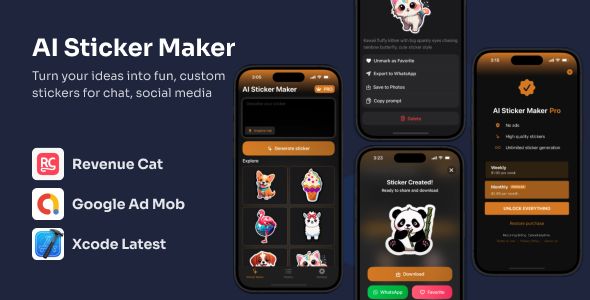 AI Sticker Maker – Complete iOS App Source Code | Swift & SwiftUI