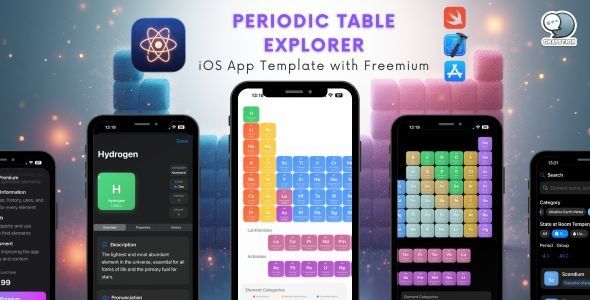 Periodic Table Explorer – iOS App Template with Freemium Monetization
