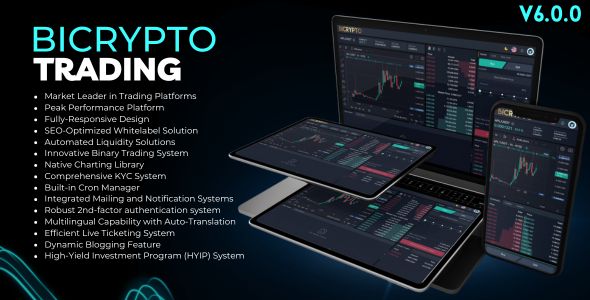 Bicrypto - Professional Crypto Exchange with Spot & Binary Trading, KYC Verification & Wallets