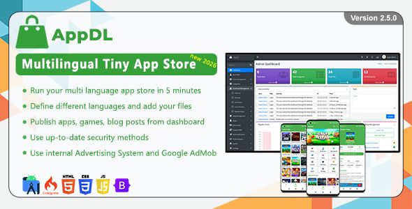 AppDL – Multilingual Tiny App Store v2.0