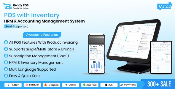 Ready POS – POS with Inventory Management System, HRM & Accounting | POS SAAS