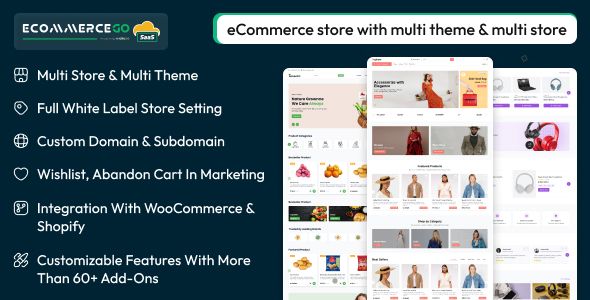 eCommerceGo SaaS – eCommerce Store with Multi theme and Multi Store