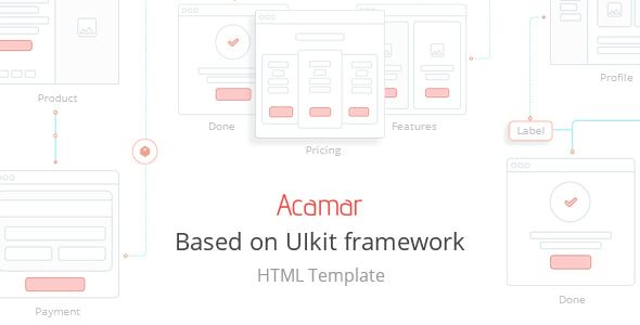 Acamar — Tiled Layout and Clean Design Responsive HTML Template