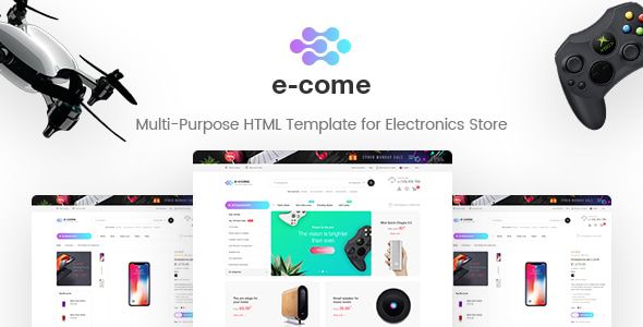 E-come - Multi-Purpose HTML Template for Electronics Store