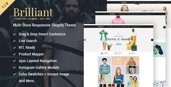 Brilliant - Multi Store Responsive Shopify Theme 2 Brilliant - Multi Store Responsive Shopify Theme