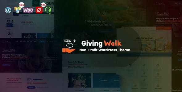 GivingWalk - Multipurpose Nonprofit WordPress Theme NULLED