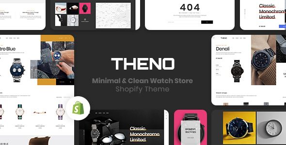 THENO - Minimal & Clean Watch Store Shopify Theme Activated