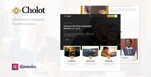 Cholot - Retirement Community WordPress Theme Preview