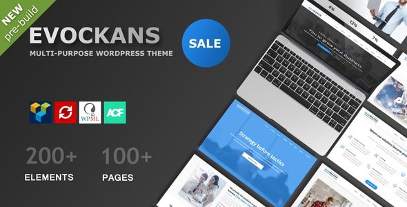 Evockans - Responsive Multi-Purpose WordPress Theme Preview