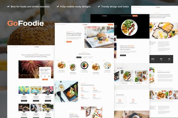 GoFoodie - Cafe & Restaurant Elementor Pro Template Kit