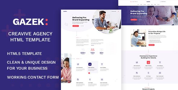 Gazek - Agency Portfolio HTML Template