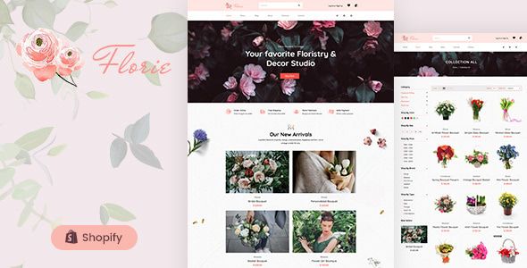 Florie - Flower Shop, Florist Shopify