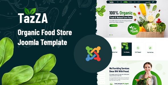 TazZA – Organic Food Store Joomla Template