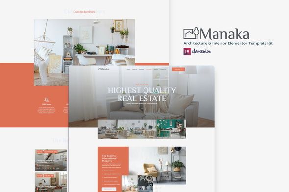 Manaka - Architecture & Interior Elementor Template Kit