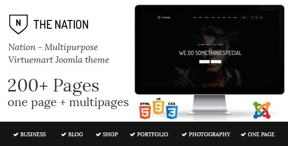 Nation - Multipurpose Virtuemart Joomla Template