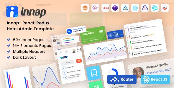 Innap : React Redux Hotel Admin Template