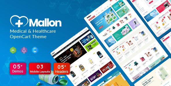 MallOn – Super Fast Medical & Healthcare Stores OpenCart Theme