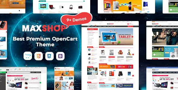 MaxShop – Fastest & Responsive Multipurpose OpenCart 3 & 2.3 Theme