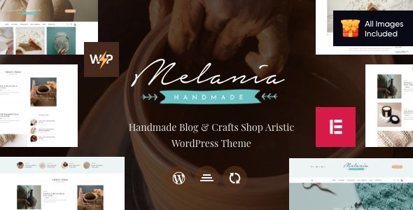 Melania - Blog about Handmade & Crafts WordPress Theme + Shop